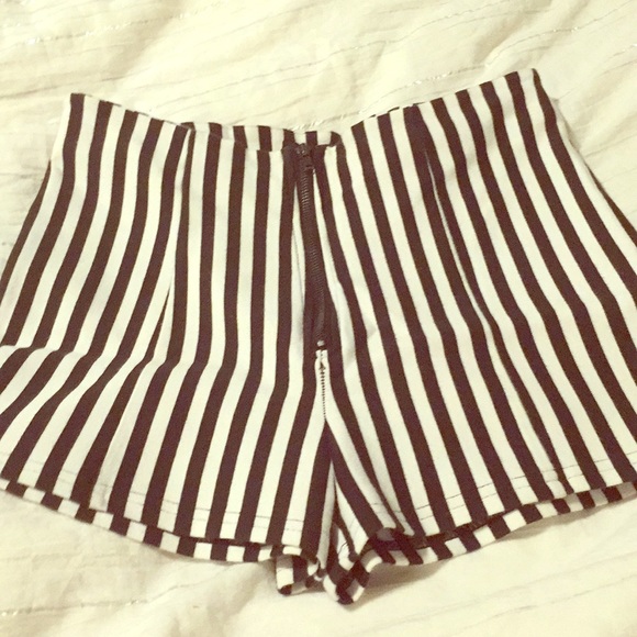 Forever 21 Pants - Forever 21 black & white striped shorts